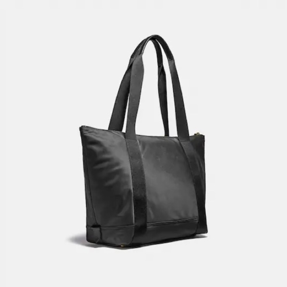 Coach Cargo Tote With Vintage Rose Print Interior - Picture 4 of 6